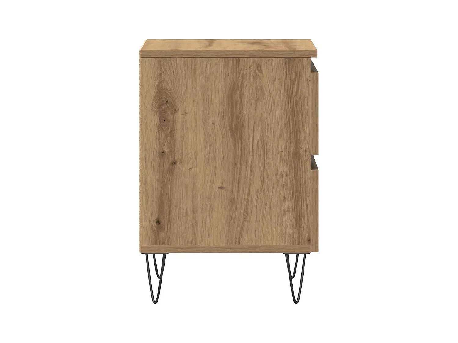 Mesita de Noche | Armario de Noche 2 uds con cajón Roble artisan 40x35x50 cm