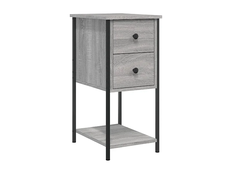 Table de chevet-Table d'appoint-Table de nuit sonoma gris 32x42x70 cm bois d'ingénierie