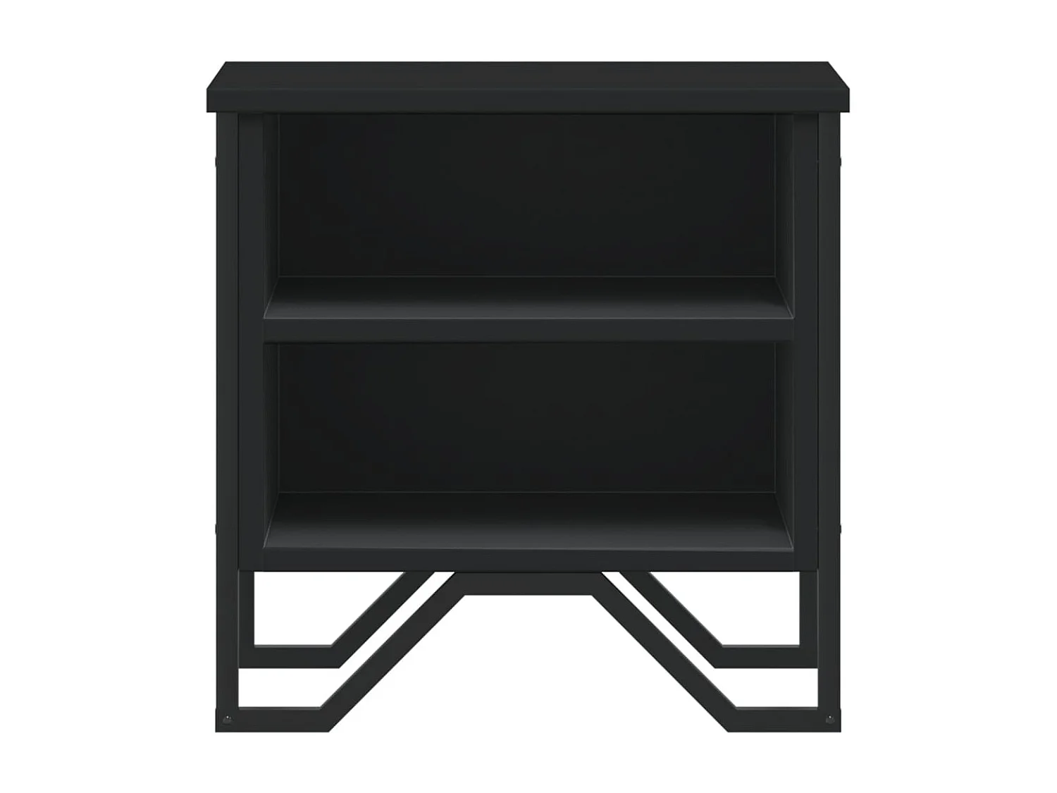 Mesita de noche | Mesilla de noche madera de ingeniería negra 40x30x40 cm