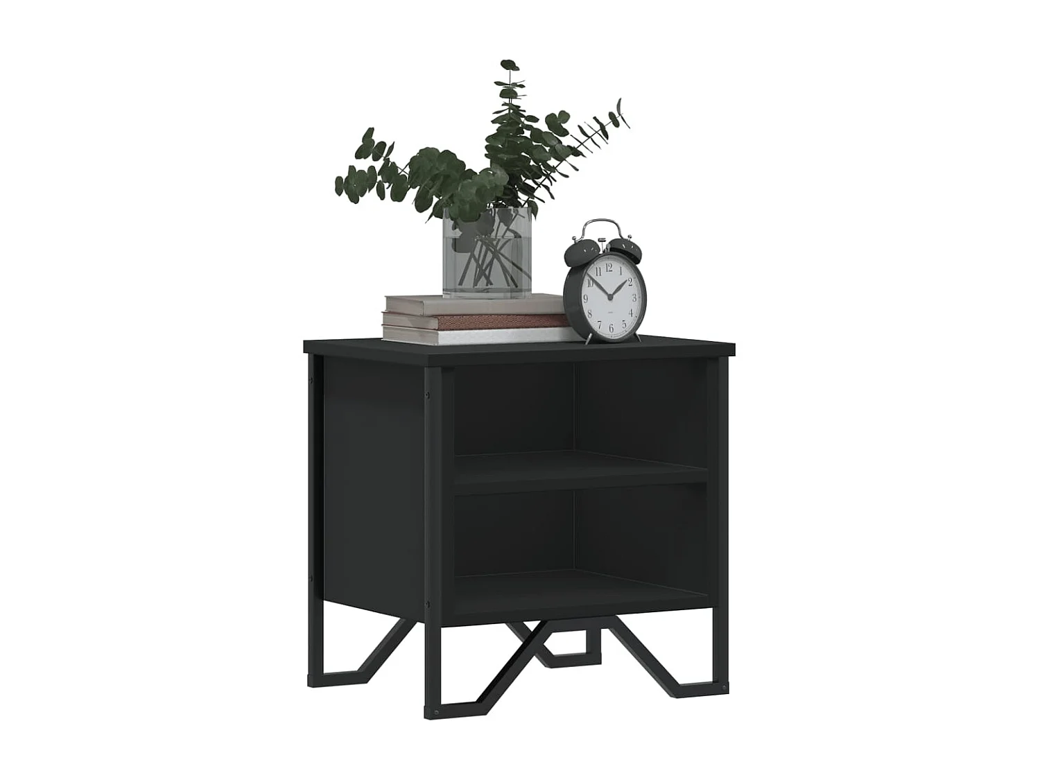 Nachttisch-Beistelltisch Schwarz 40x30x40 cm Holzwerkstoff SHL6712