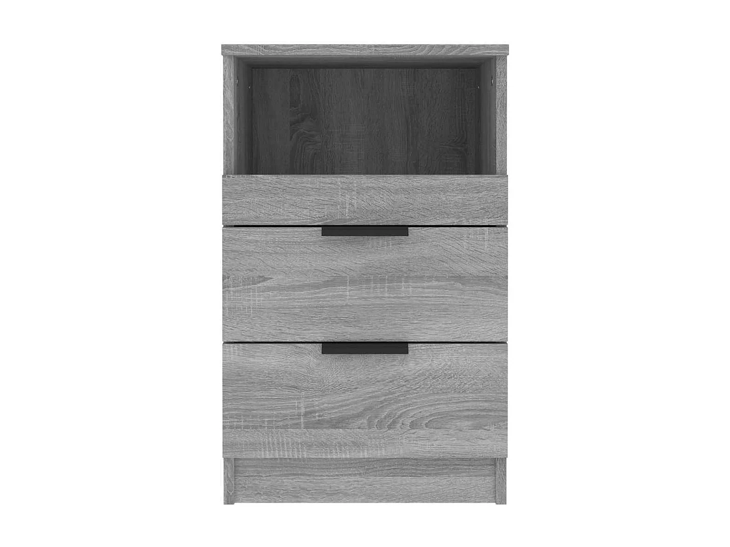 Mesita de noche | Mesilla de noche madera contrachapada gris Sonoma