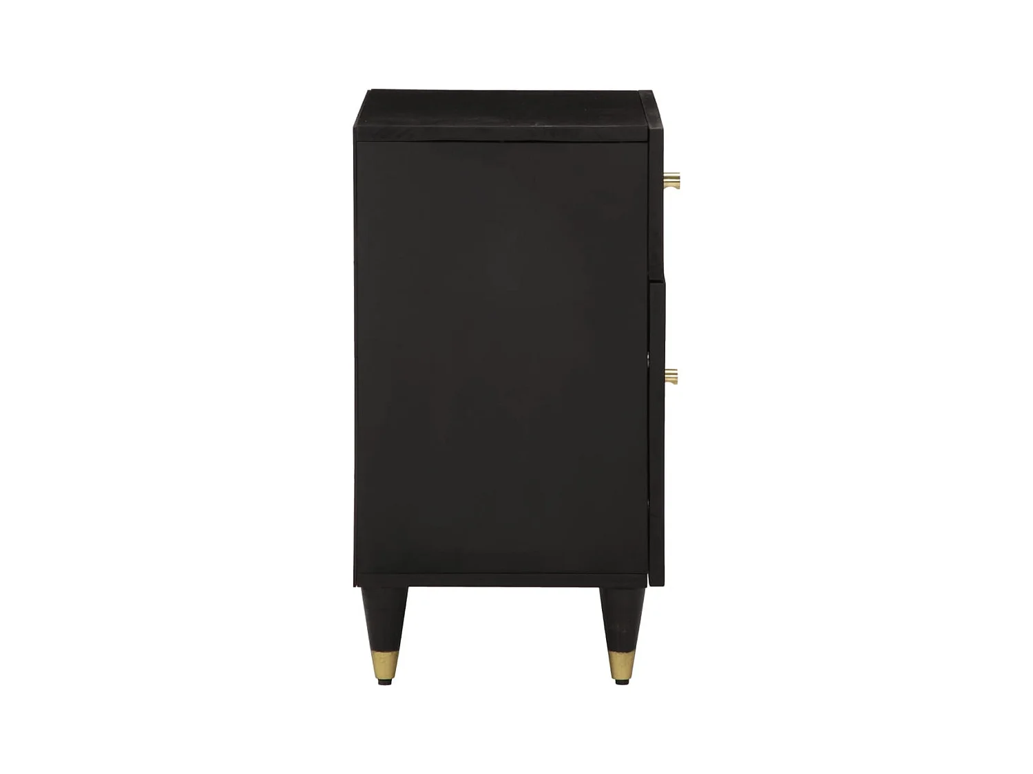 Mesita de noche | Mesilla de noche madera maciza de mango 50x33x60 cm