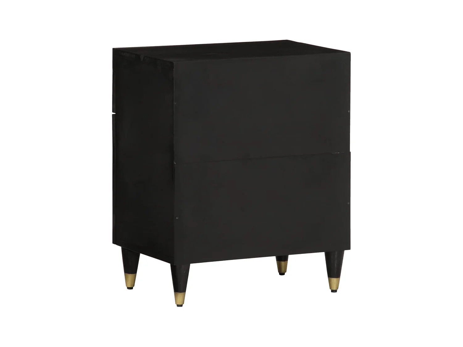 Mesita de noche | Mesilla de noche madera maciza de mango 50x33x60 cm