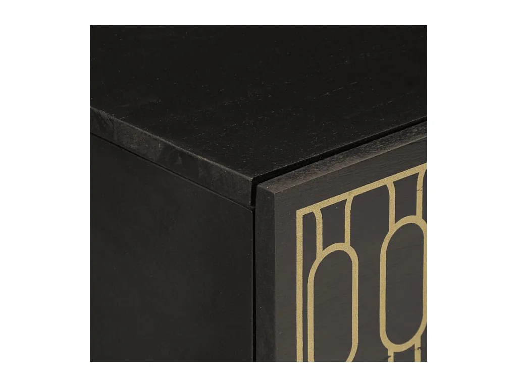 Mesita de noche | Mesilla de noche madera maciza de mango 50x33x60 cm