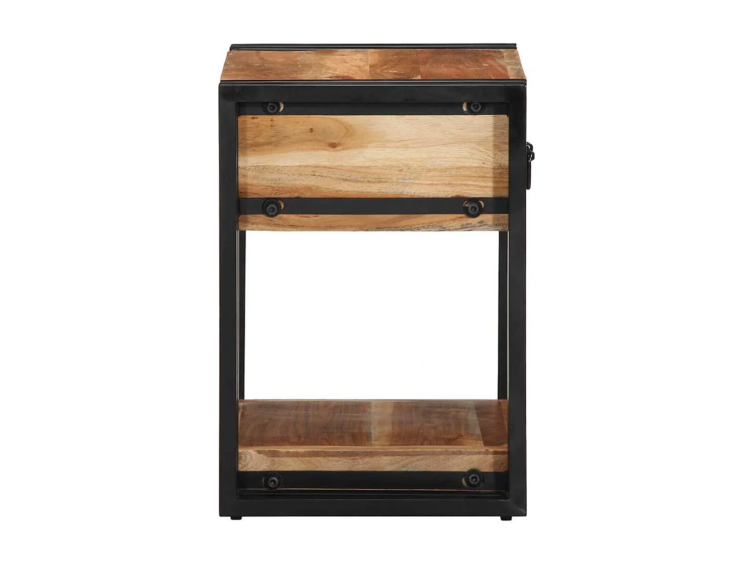 Mesita de Noche | Armario de Noche Marrón 40x35x50 cm madera maciza de acacia