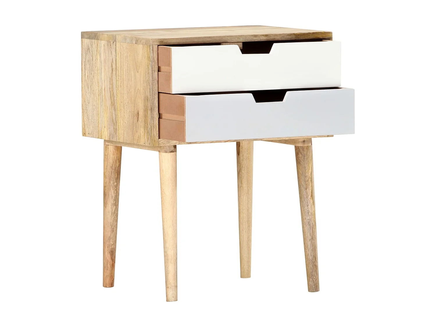 Nachttisch-Beistelltisch 47 x 35 x 59 cm Mango Massivholz SHL83549