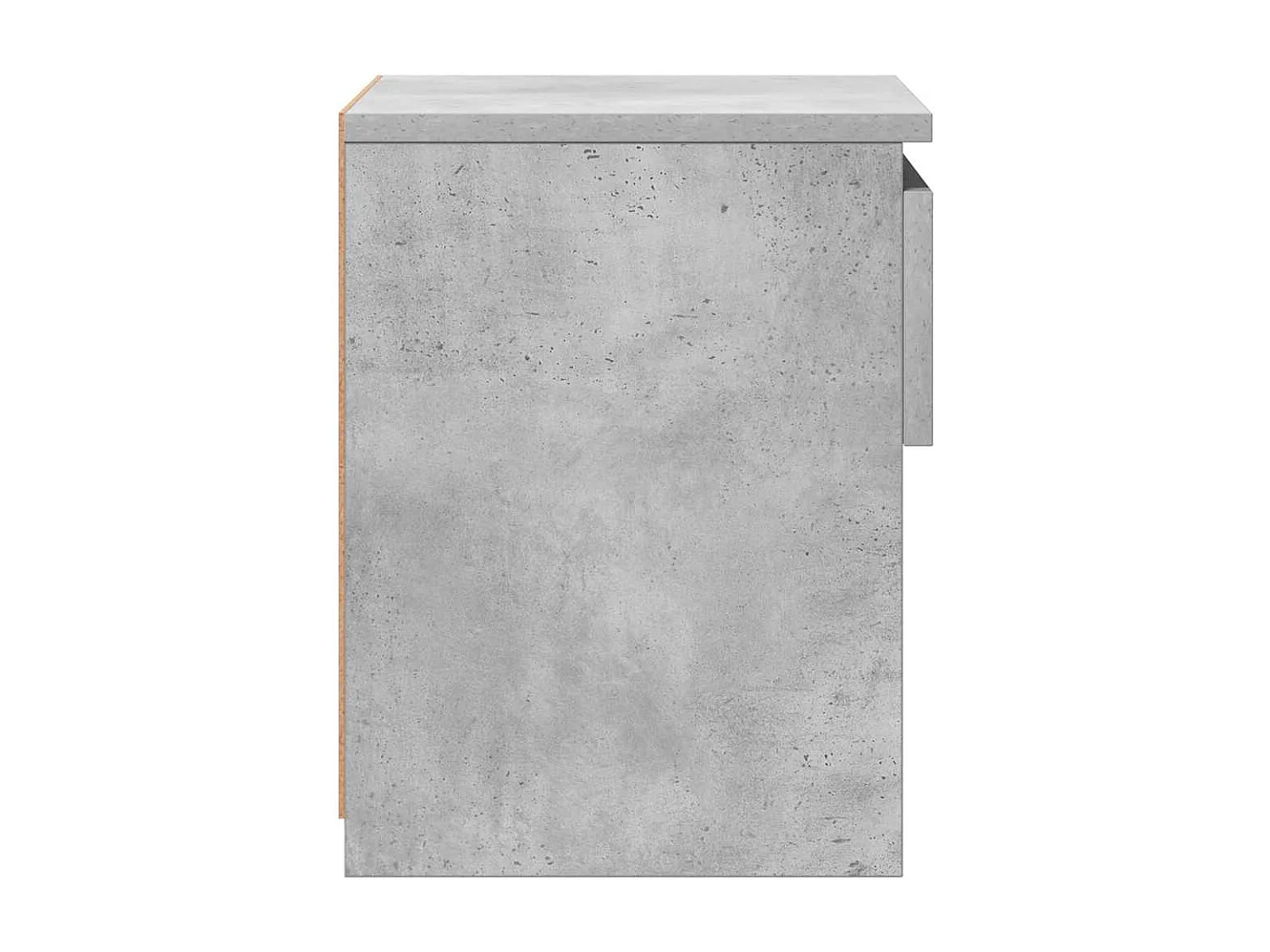 Mesita de noche | Mesilla de noche madera ingeniería gris hormigón 40x30x39 cm