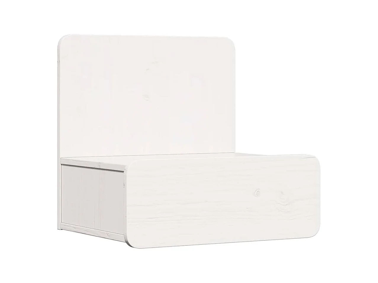 Mesa de Noche | Mesa auxiliar con cajón 2 uds. Blanco 44x32.5x40 cm