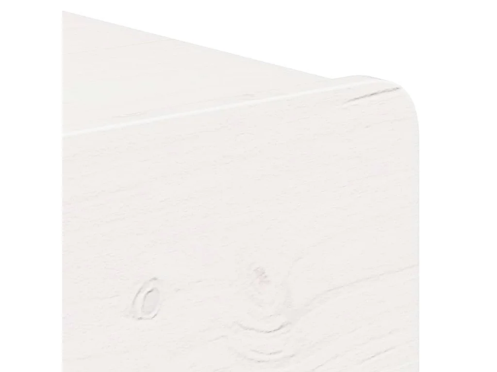 Mesa de Noche | Mesa auxiliar con cajón 2 uds. Blanco 44x32.5x40 cm