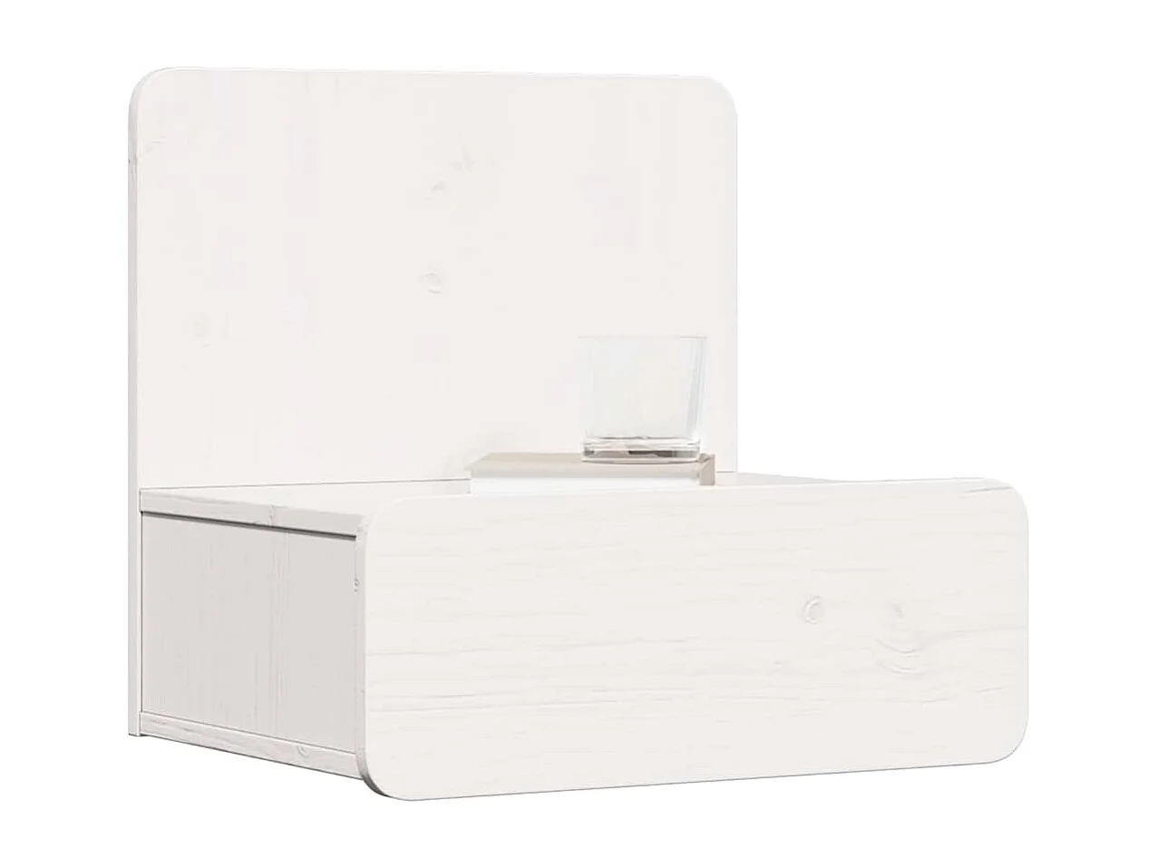 Mesa de Noche | Mesa auxiliar con cajón 2 uds. Blanco 44x32.5x40 cm