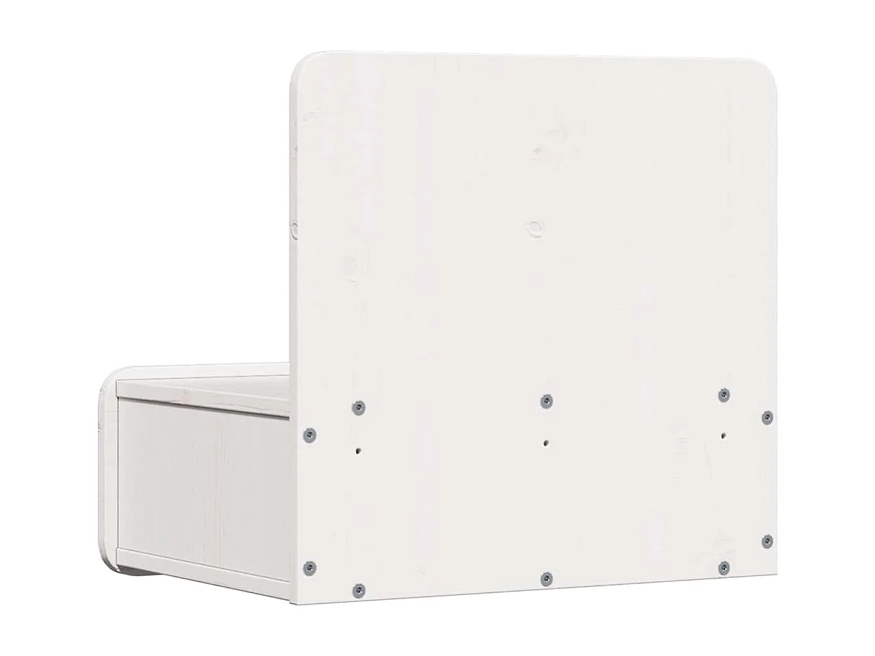 Mesa de Noche | Mesa auxiliar con cajón 2 uds. Blanco 44x32.5x40 cm