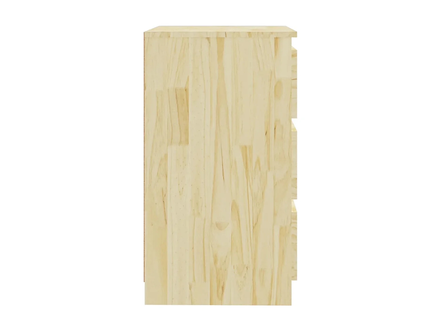 Nachttisch-Beistelltisch-Nachtschrank 60x36x64 cm Massivholz Kiefer SHL62519