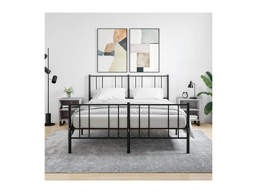 Mesitas de noche | Mesilla de noche 2 uds madera ingeniería gris Sonoma 40x30x50cm