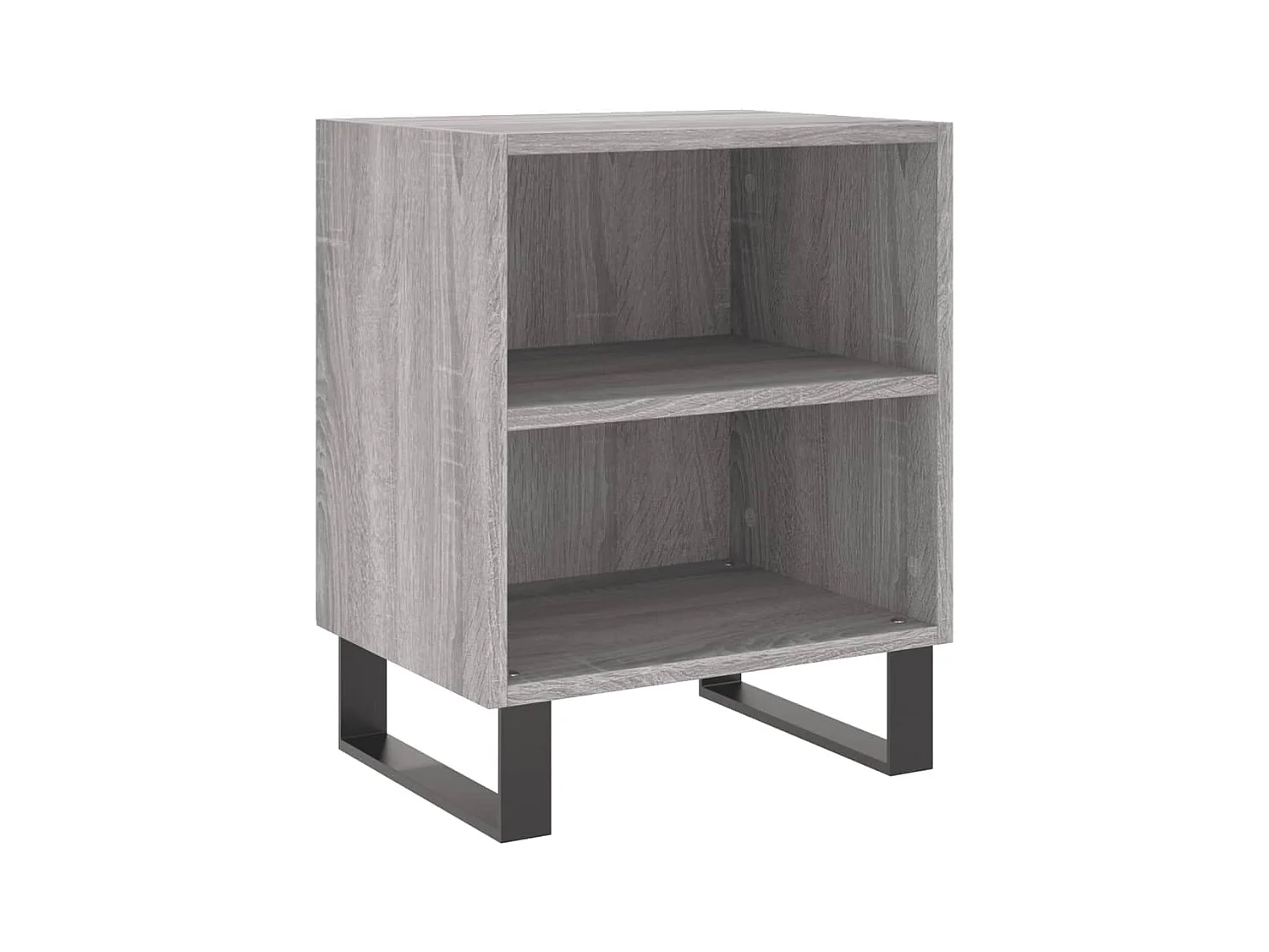 Mesitas de noche | Mesilla de noche 2 uds madera ingeniería gris Sonoma 40x30x50cm