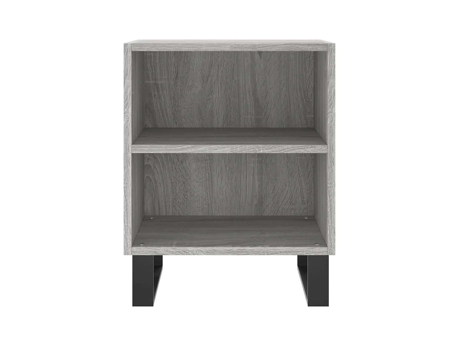 Mesitas de noche | Mesilla de noche 2 uds madera ingeniería gris Sonoma 40x30x50cm