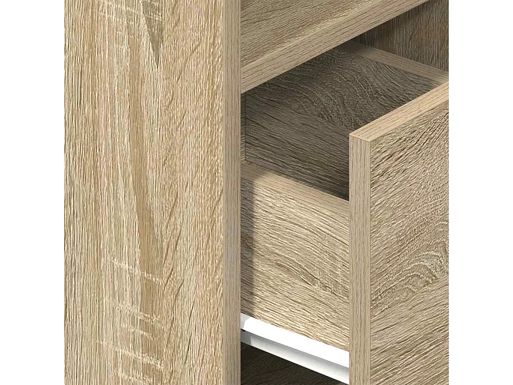 Mesilla de noche | Mesita de noche con cajón roble sonoma 25x31x66 cm