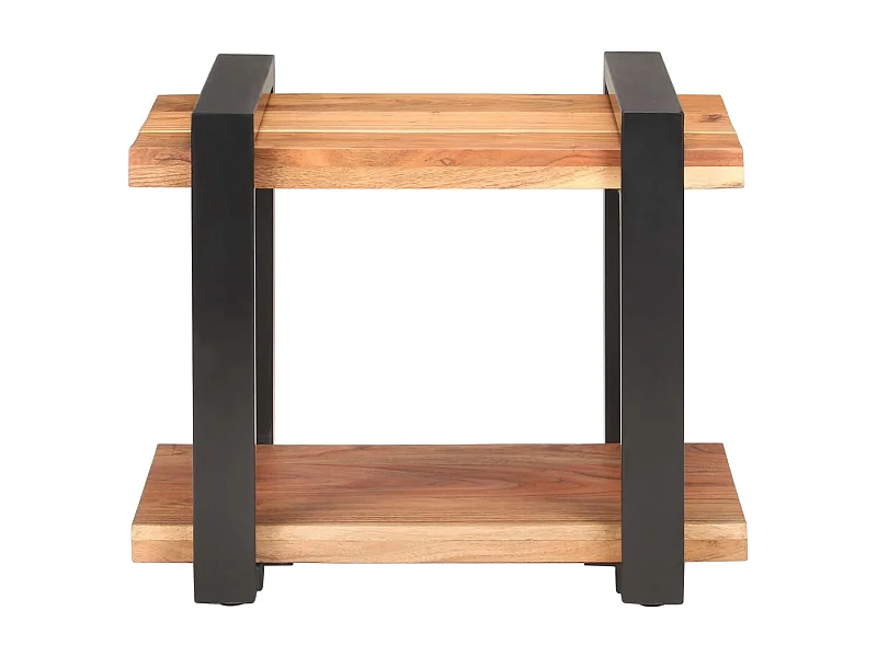 Mesita de noche | Mesilla de noche de madera maciza de acacia 50x40x40 cm