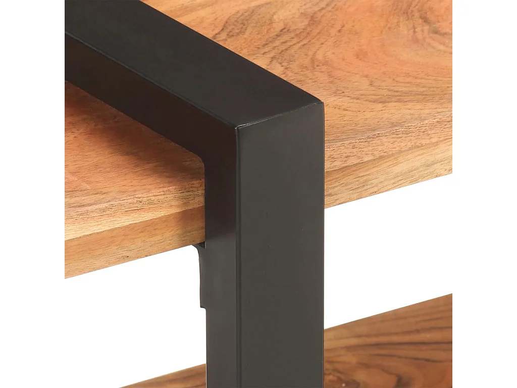 Mesita de noche | Mesilla de noche de madera maciza de acacia 50x40x40 cm