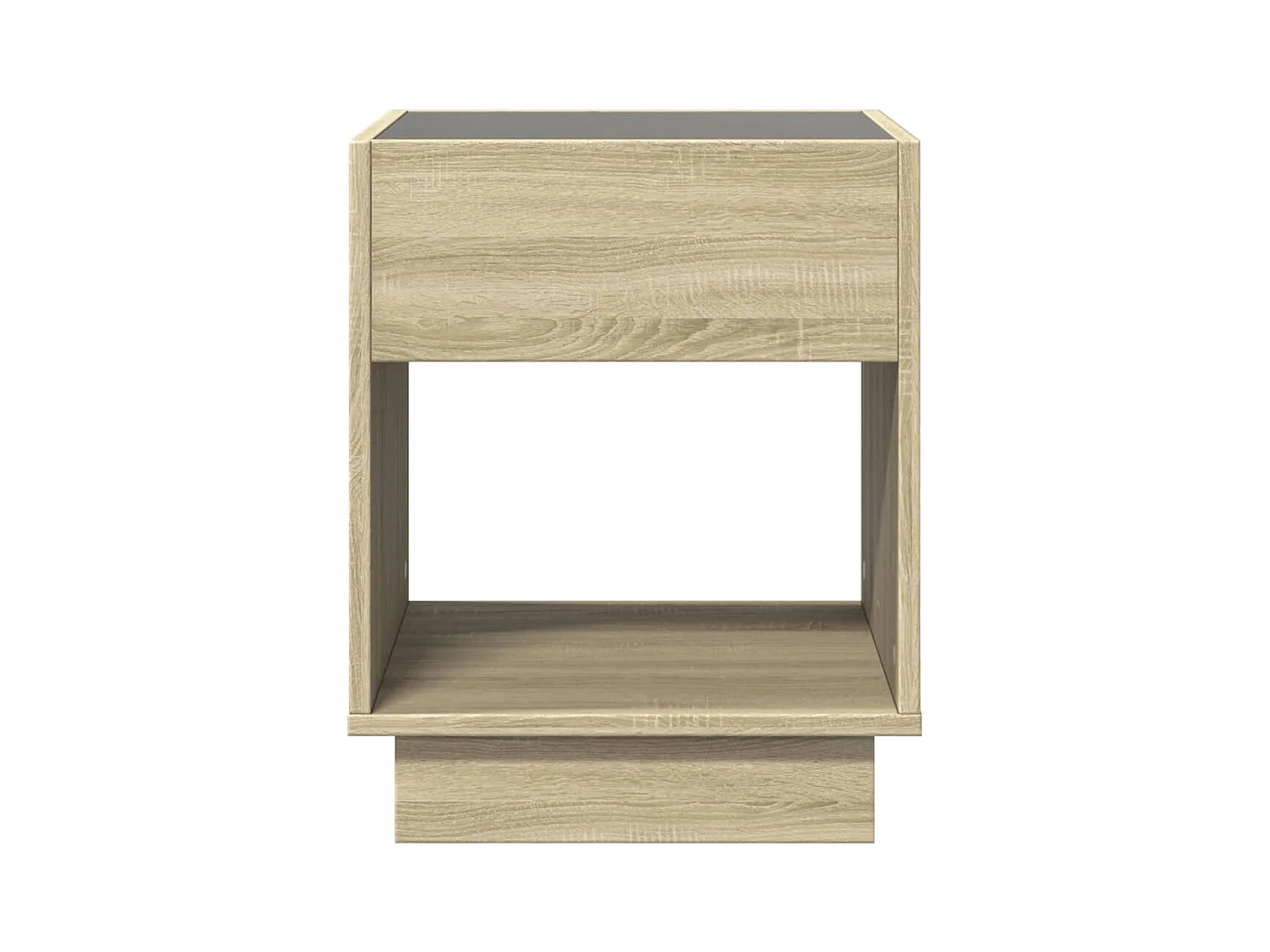 Mesita de noche | Mesilla de noche con Infinity LED roble Sonoma 40x40x50 cm