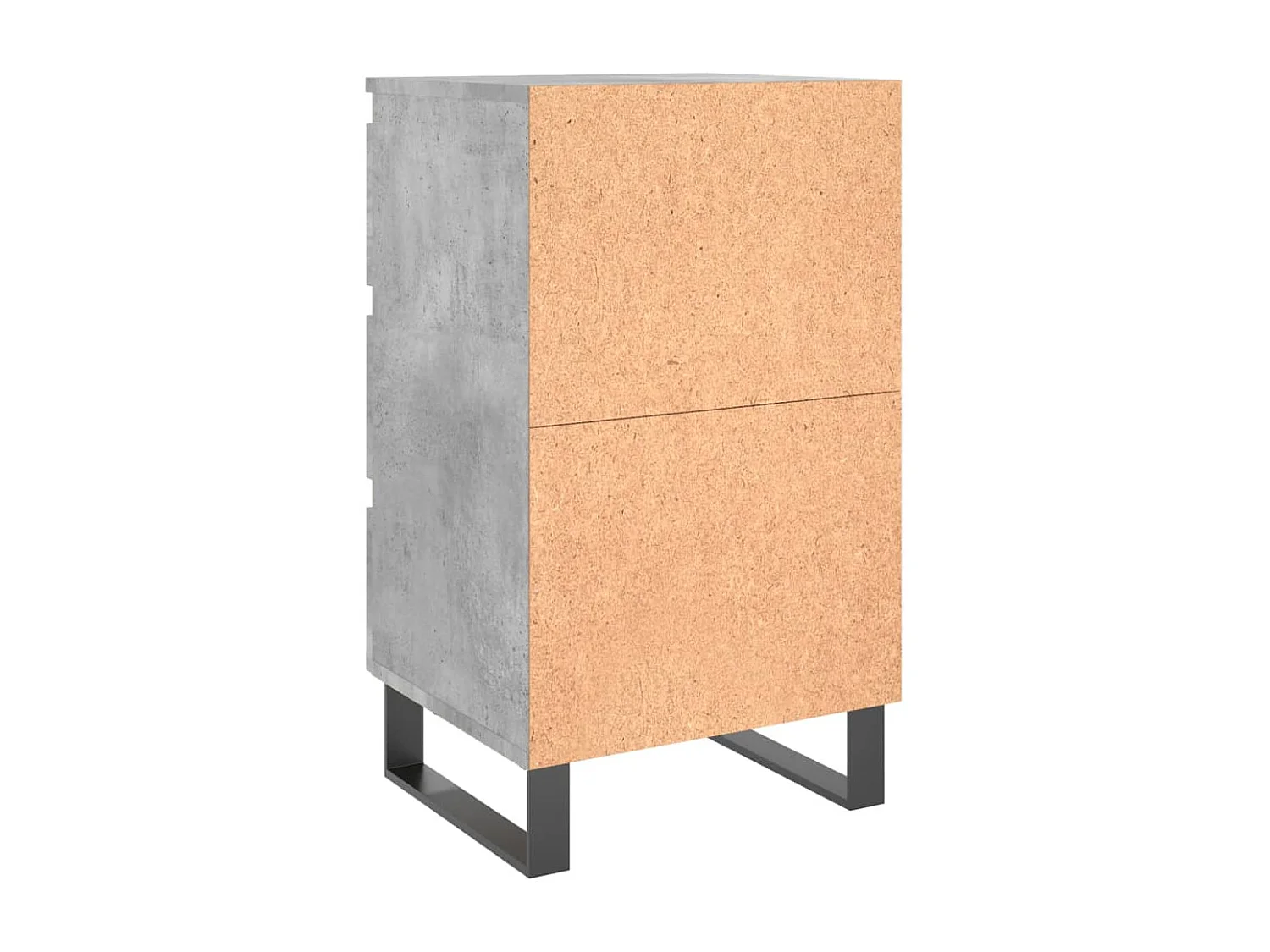 Mesitas de noche | Mesilla de noche 2 uds madera ingeniería gris hormigón 40x35x69 cm