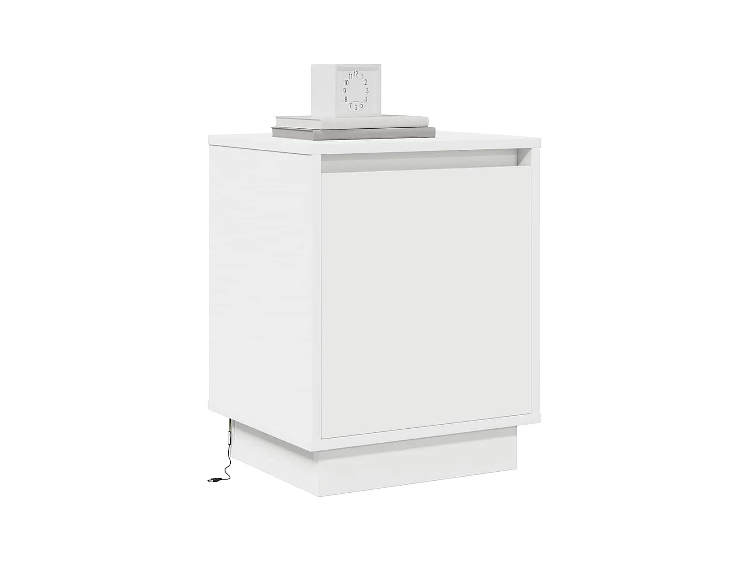 Mesita de Noche | Armario de Noche 2 uds Blanco 39x34.5x50 cm