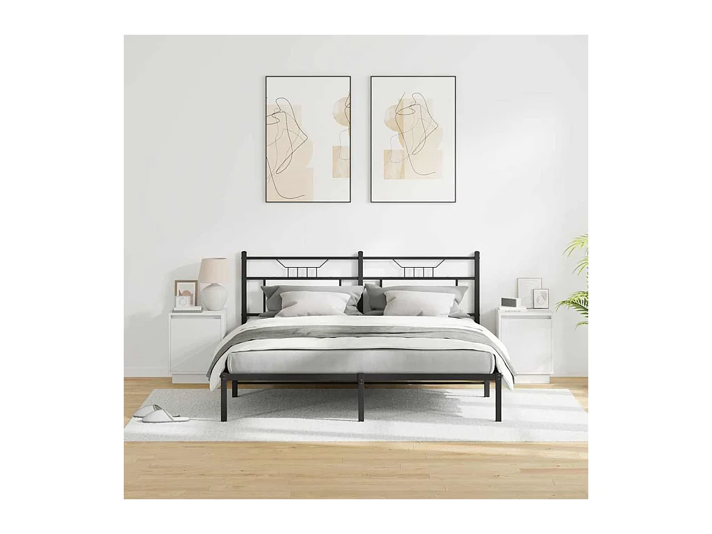 Mesita de Noche | Armario de Noche 2 uds Blanco 39x34.5x50 cm