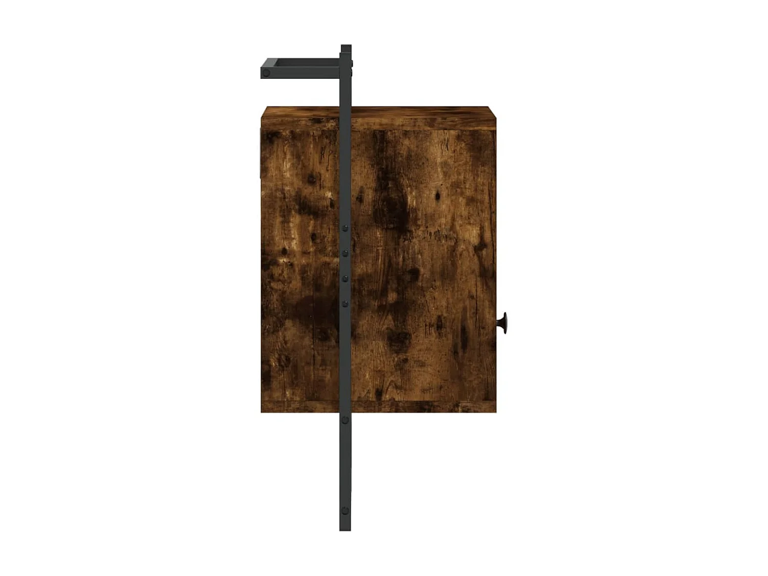 Mesita de noche | Mesilla de noche de pared roble ahumado 40x30x61 cm