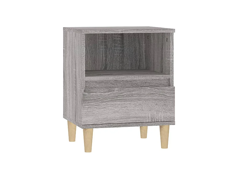 Mesita de noche | Mesilla de noche gris Sonoma 40x35x50 cm