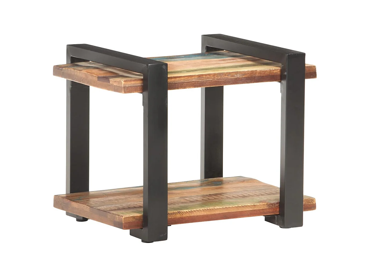 Mesita de noche | Mesilla de noche de madera maciza reciclada 50x40x40 cm