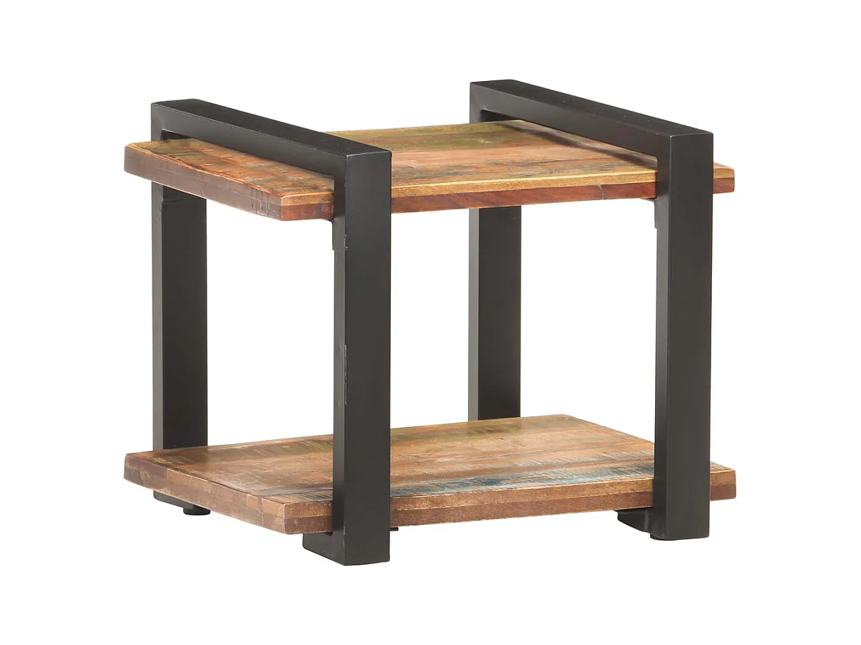 Mesita de noche | Mesilla de noche de madera maciza reciclada 50x40x40 cm