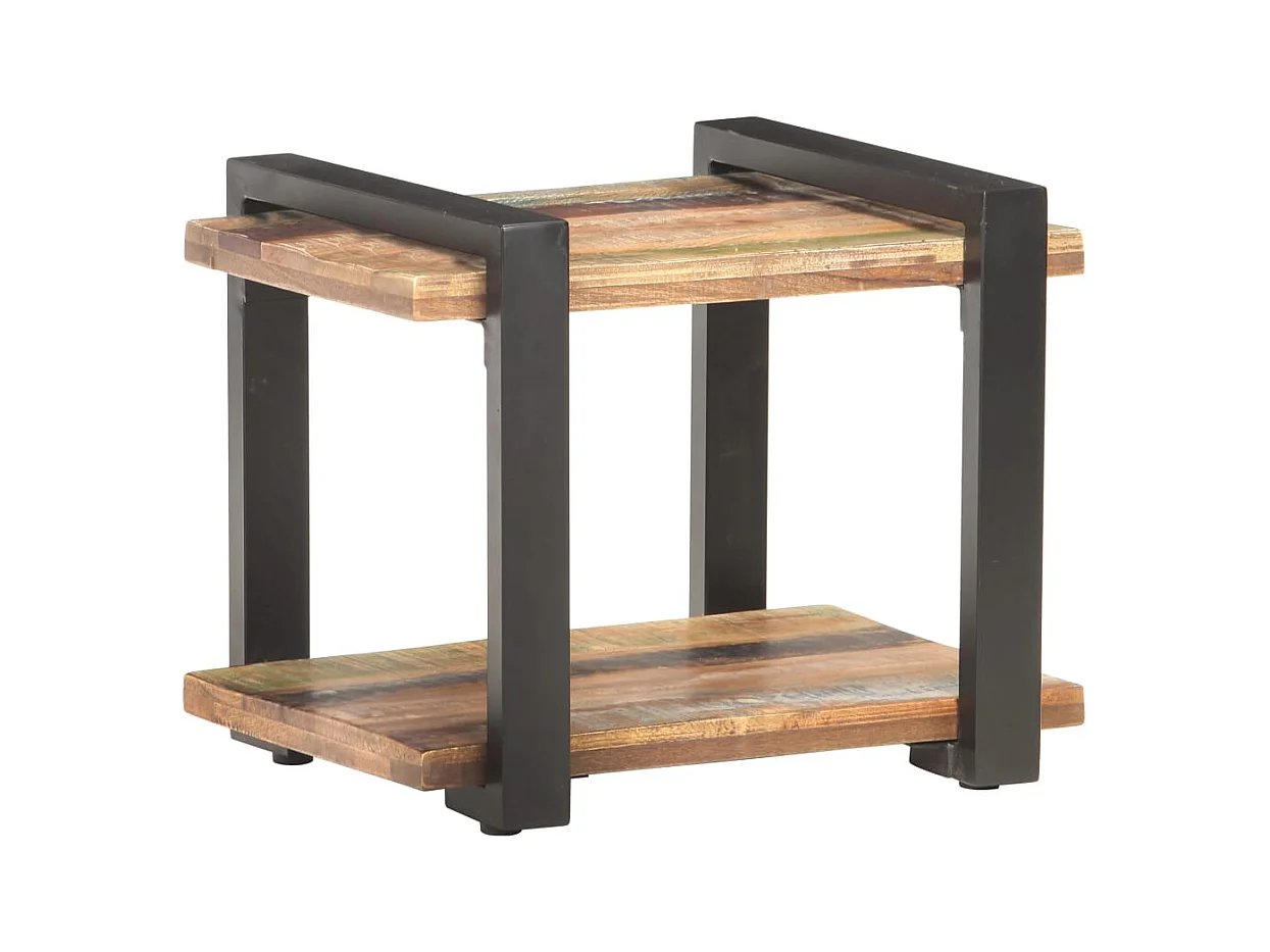 Mesita de noche | Mesilla de noche de madera maciza reciclada 50x40x40 cm