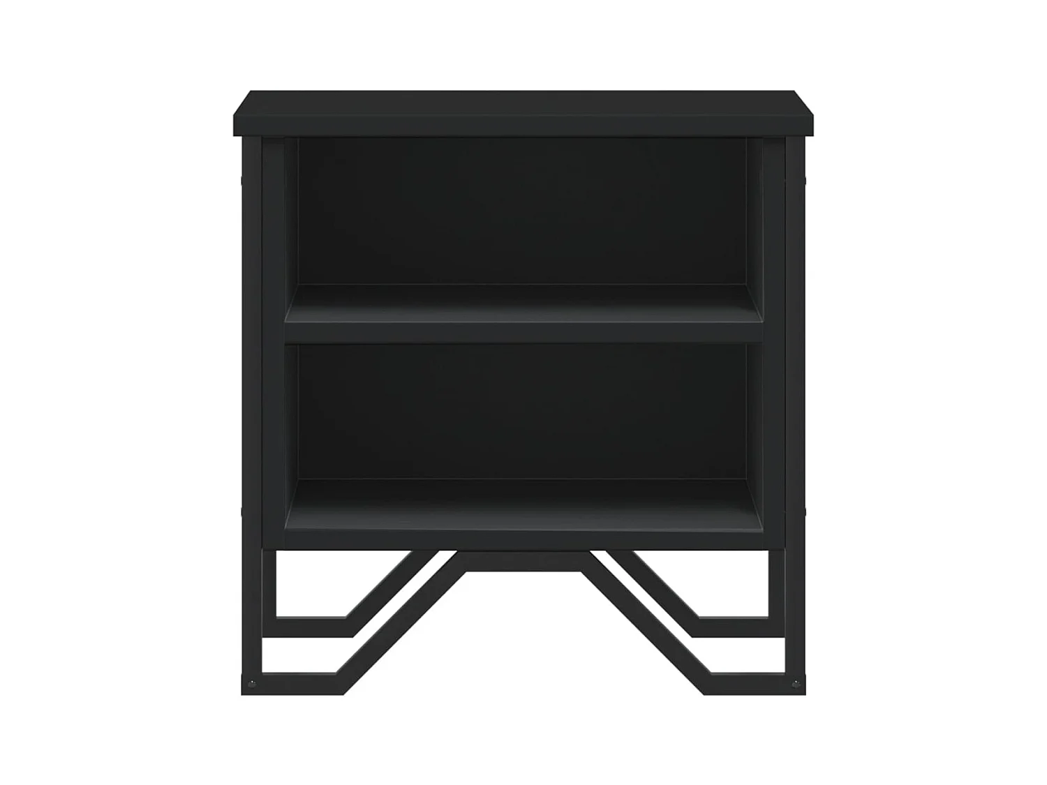 Mesitas de noche | Mesilla de noche 2 uds madera de ingeniería negra 40x30x40 cm