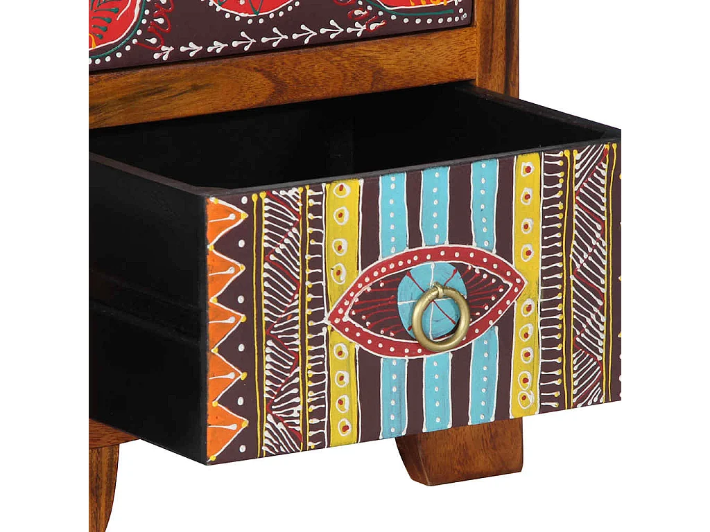 Mesita de noche | Mesilla de noche 35x35x45 cm madera maciza de acacia