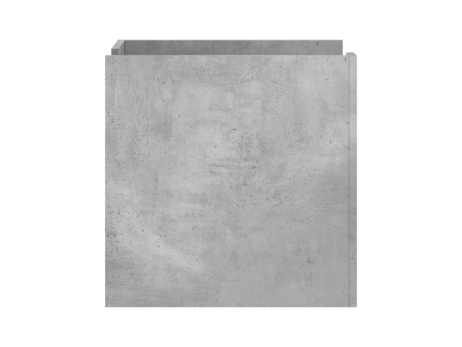 Table de chevet-Table d'appoint Compartiments ouverts gris béton 45x50x50 cm bois d’ingénierie