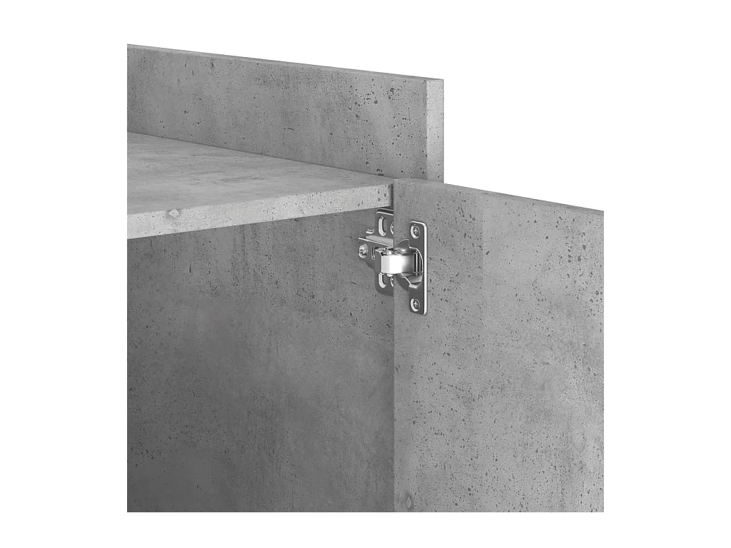 Mesita de noche | Mesilla de noche madera de ingeniería gris hormigón 45x50x50 cm