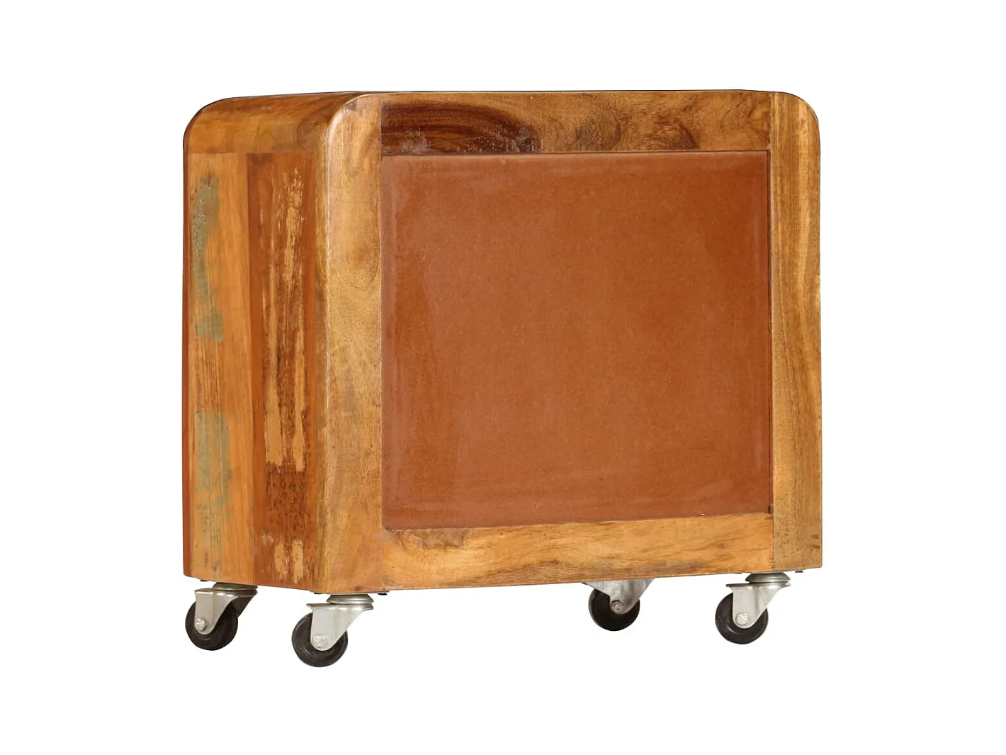 Mesita de noche | Mesilla de noche madera reciclada maciza 50x30x50 cm