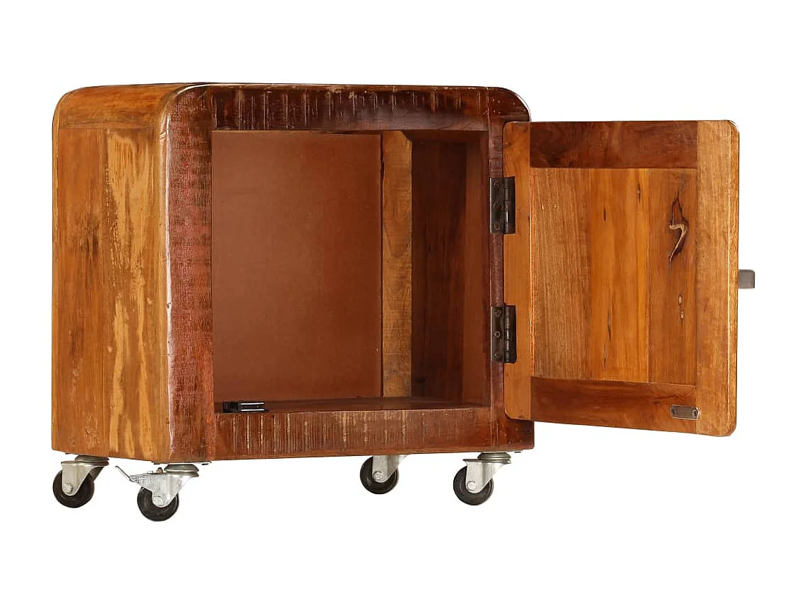 Nachttisch-Beistelltisch 50x30x50 cm Altholz Massiv SHL2488