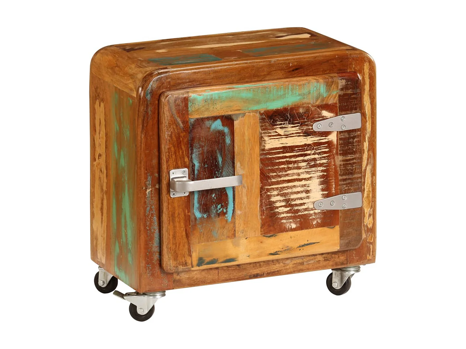 Nachttisch-Beistelltisch 50x30x50 cm Altholz Massiv SHL2488