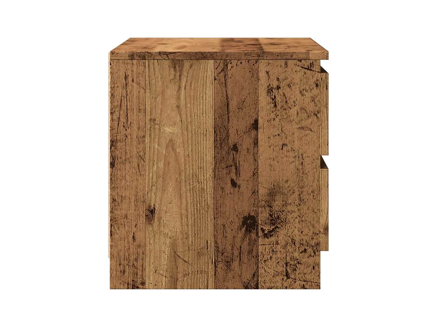 Mesita de noche | Mesilla de noche madera de ingeniería envejecida 50x40x43.5 cm