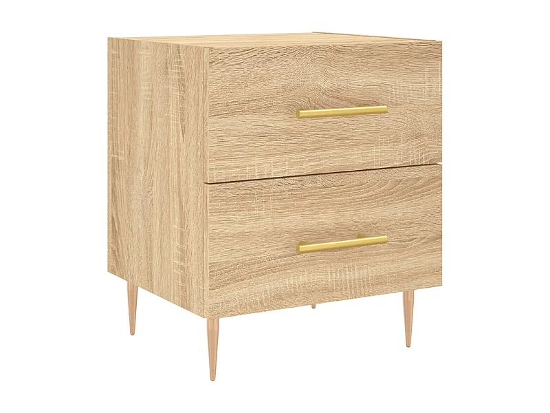 Mesita de noche | Mesilla de noche madera de ingeniería roble Sonoma 40x35x47,5 cm