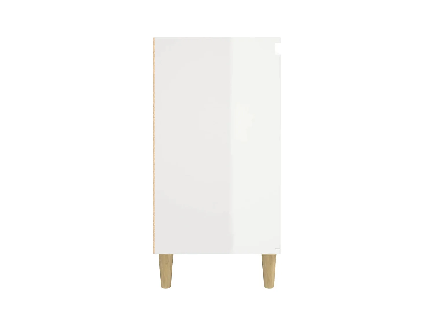 Mesitas de noche | Mesilla de noche 2 uds madera blanco brillante 40x35x70 cm