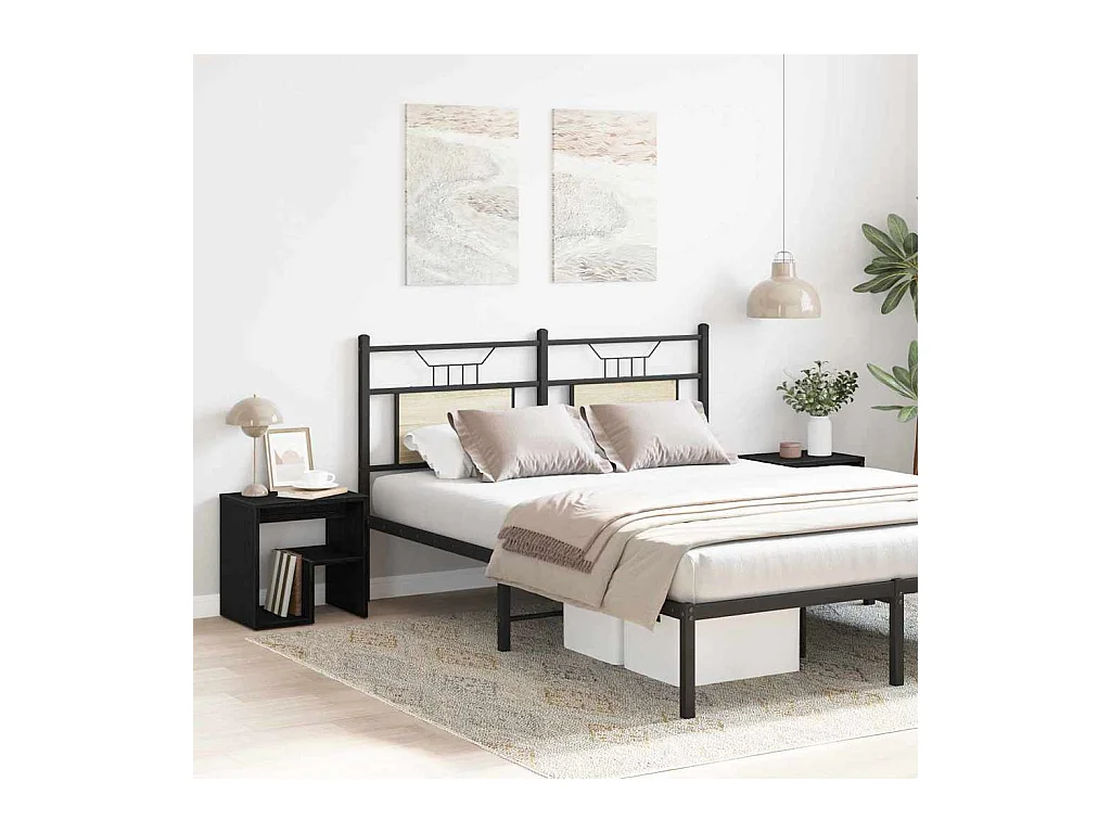 Mesita de Noche | Mesa auxiliar | Armario de Noche 2 uds. Roble negro 40x30x40 cm