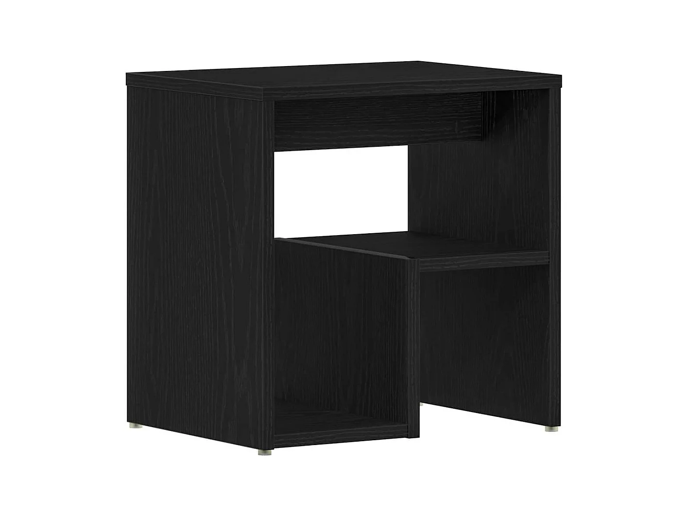 Mesita de Noche | Mesa auxiliar | Armario de Noche 2 uds. Roble negro 40x30x40 cm