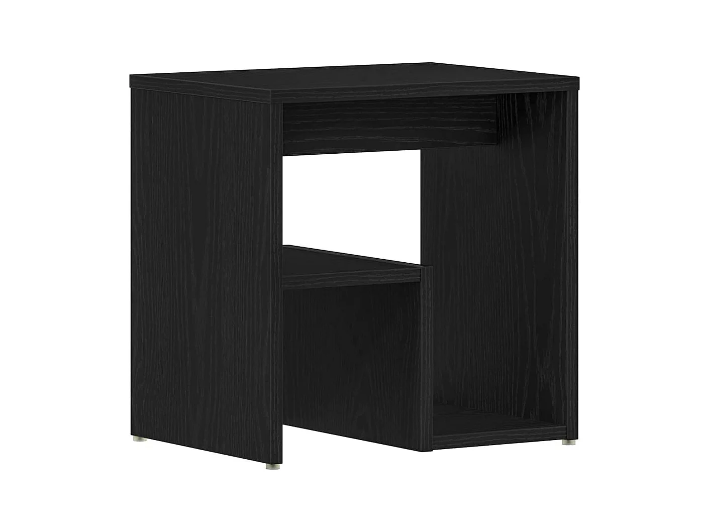 Mesita de Noche | Mesa auxiliar | Armario de Noche 2 uds. Roble negro 40x30x40 cm