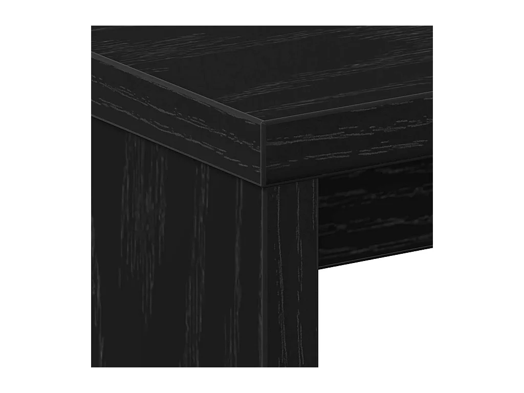 Mesita de Noche | Mesa auxiliar | Armario de Noche 2 uds. Roble negro 40x30x40 cm