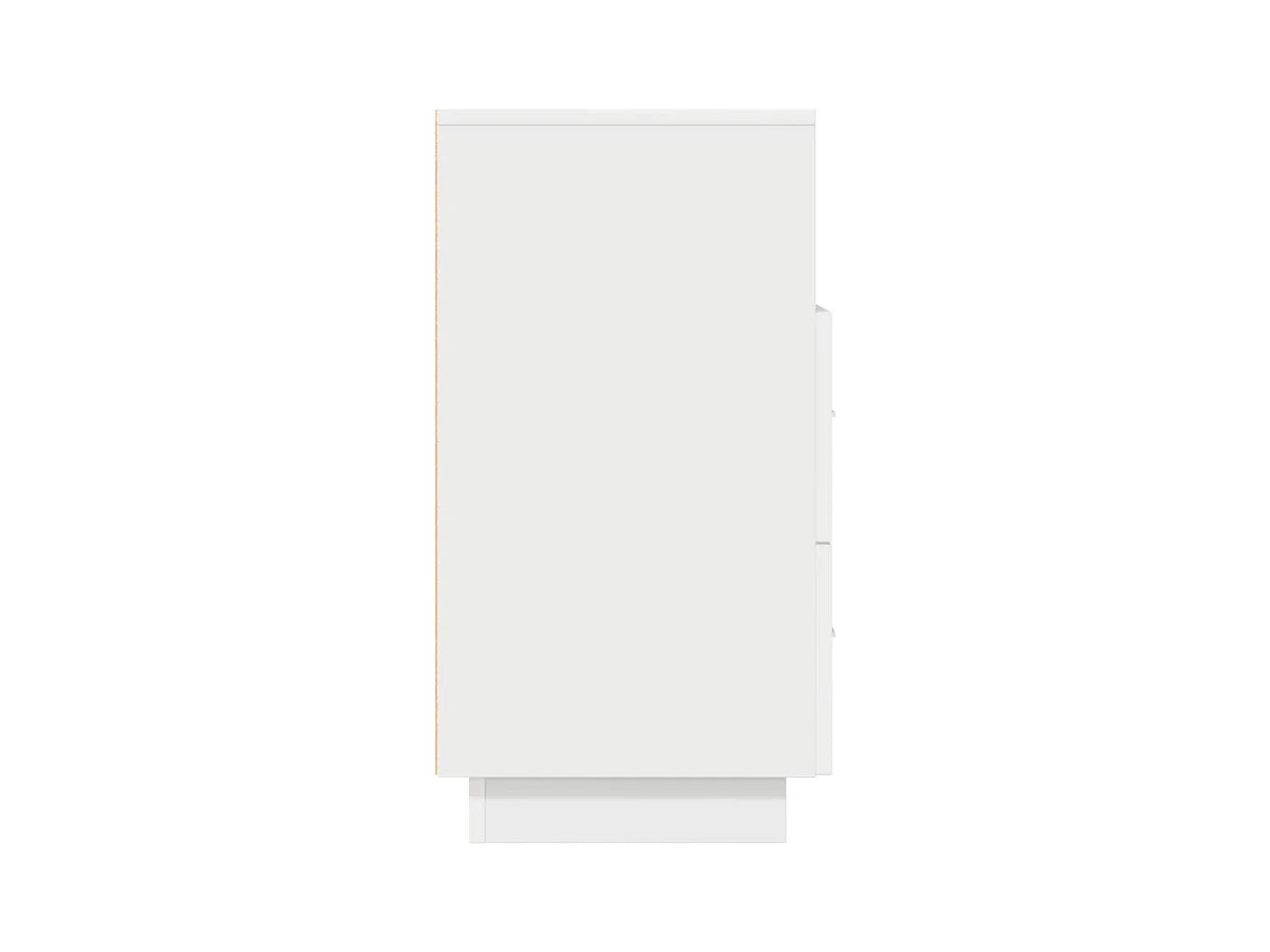 Mesillas de noche | Mesita de noche 2 uds con 2 cajones blanco 36x36x68 cm