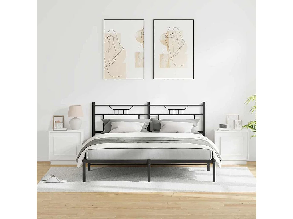 Nachttisch 2er Set-Beistelltisch Weiß 44 x 34.5 x 45 cm Holzwerkstoff SHL55572