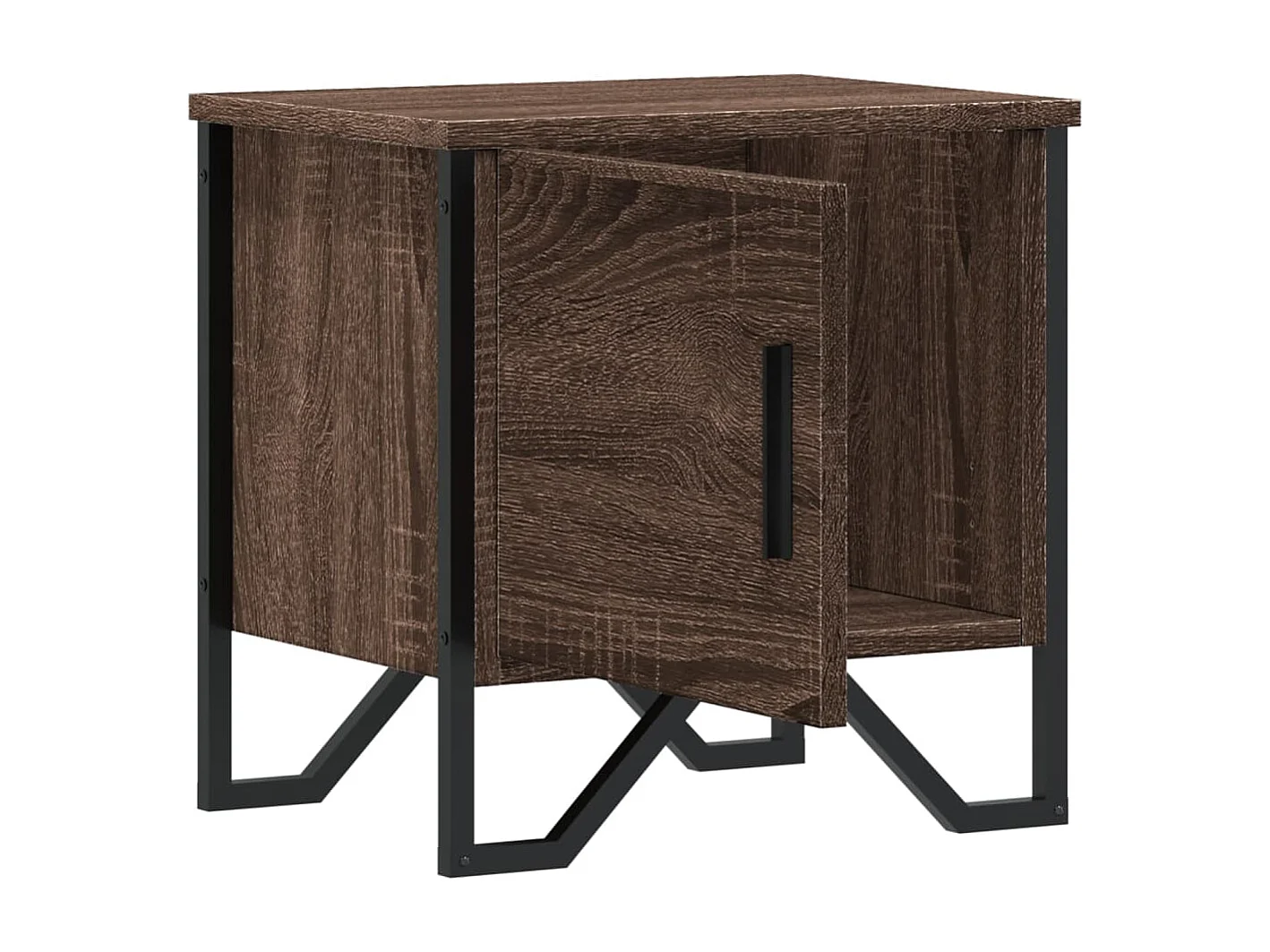 Mesitas de noche | Mesilla de noche 2 uds madera ingeniería marrón roble 40x30x40 cm