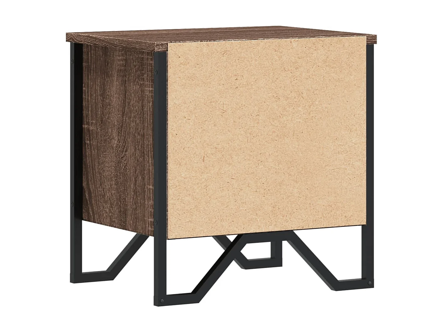 Mesitas de noche | Mesilla de noche 2 uds madera ingeniería marrón roble 40x30x40 cm