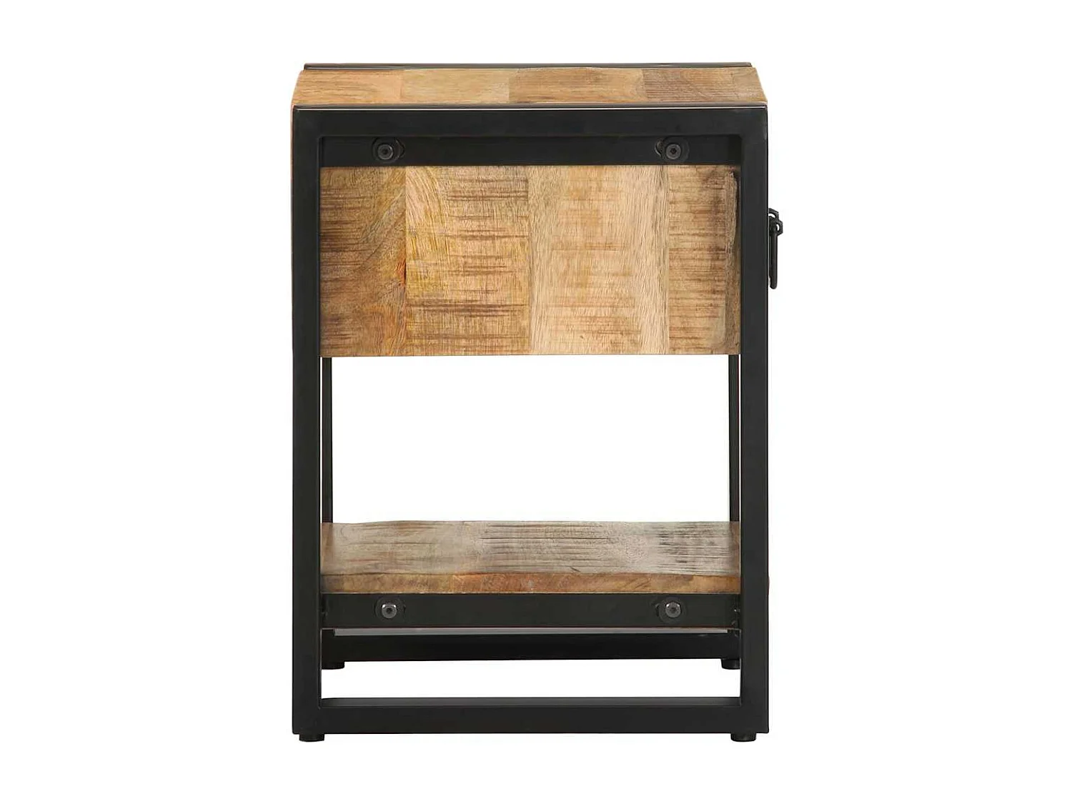 Mesa de Cabeceira | Criado-mudo Moderno 35x34x45 cm madeira maciça manga áspera